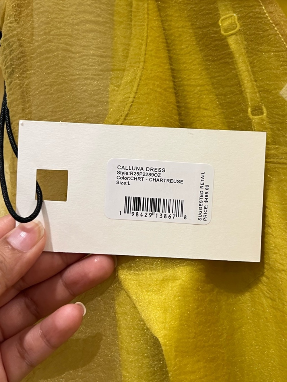 STAUD Calluna Maxi Dress in Chartreuse - Picture 8 of 10